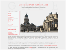 Tablet Screenshot of galerie-am-gendarmenmarkt.com
